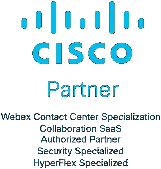 Cisco Partner - Webex Contact Center Specialization, Collaboration SaaS, Security and HyperFlex Specialized